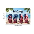 thumbnail image 3 of Door Mat, Vintage Patriotic Flag Summer Rug, Non-Slip Rubber Back Floor Mat, Indoor Outdoor Welcome Mat for Entryway, Porch, Home & Independence Day Decor, 3 of 6