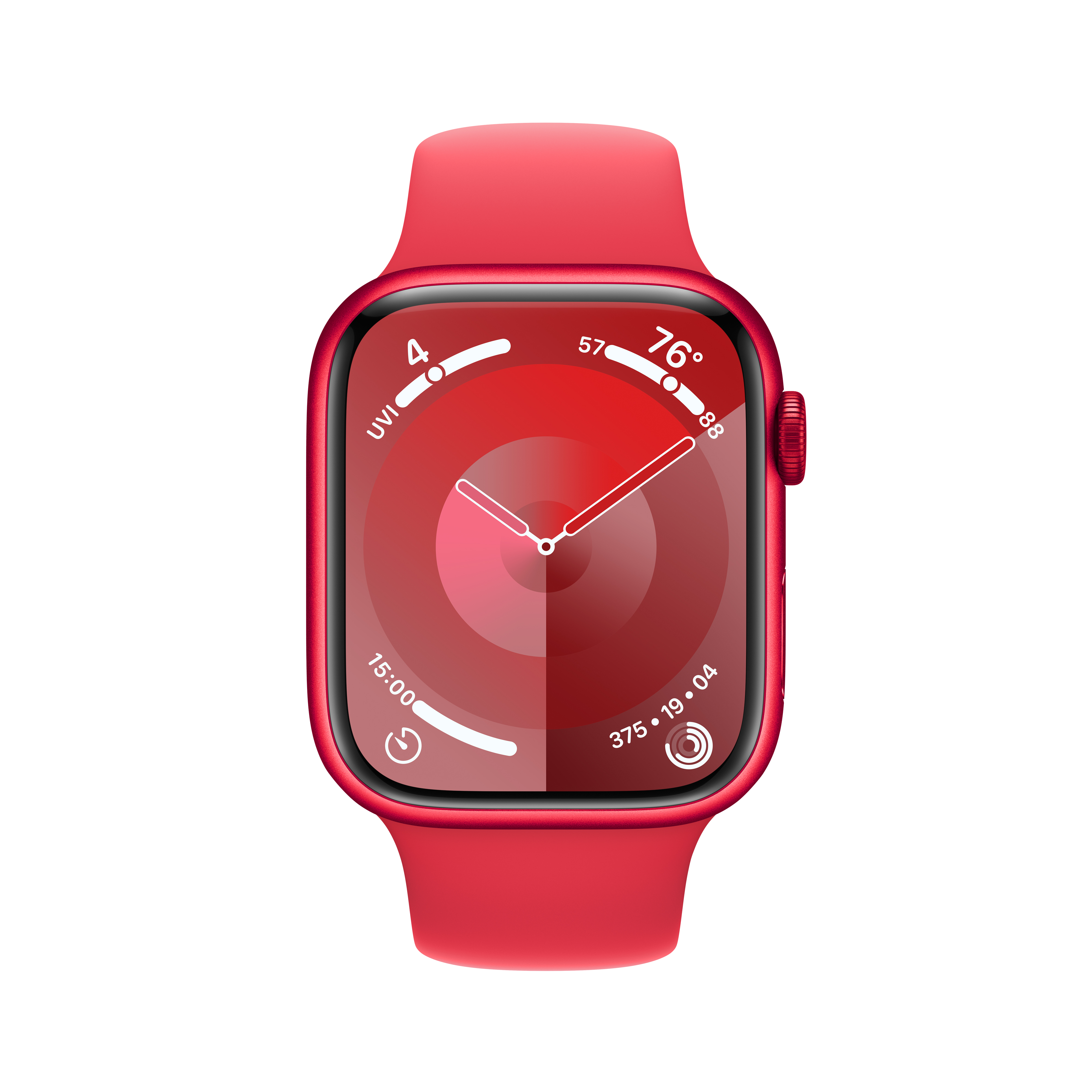 Apple Watch Series 9 GPS 45mm with Red Aluminum Case with Red Sport Band - M/L. Fitness Tracker, Blood Oxygen & ECG Apps, Always-On Retina Display - image 2 of 10