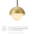 thumbnail image 2 of Eclipse Globe Pendant Light in Brass, 2 of 10
