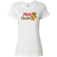 thumbnail image 3 of Inktastic Christmas Feliz Navidad with Cute Reindeer Women's T-Shirt, 3 of 5