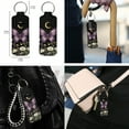 thumbnail image 4 of ZUXONGSY Butterfly Moon Daisy Flower Print 3-in-1 Lightweight Purse Organizer Shoulder Bag with Handle, Large Makeup Pouch with Zip, and Lip Balm Gloss Holder Keychain, 4 of 4