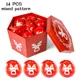 thumbnail image 3 of 14 piezas de bolas decorativas para árbol de Navidad, adornos para árbol de Navidad, juguetes para fiesta de Navidad, bolas colgantes para el hogar, adorno para fiesta, regalo de Navidad, 3 of 5