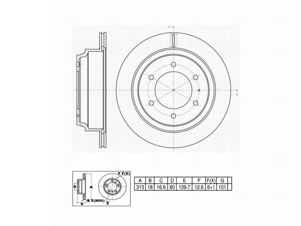 Winstop Brake Rotor, Rear WS230793, Isuzu Trooper 2002-1992
