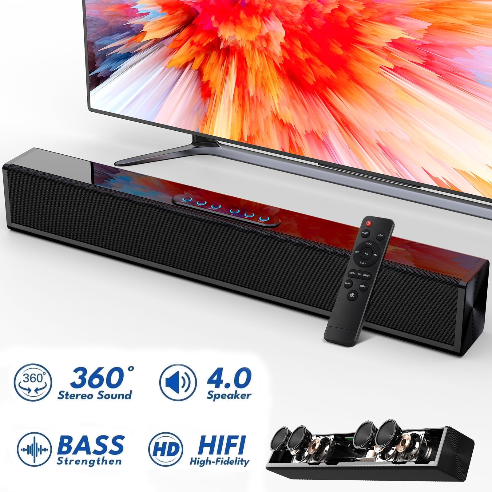 JBL Cinema SB120 - 2.0 channel soundbar - Black - Walmart.com