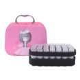 thumbnail image 1 of 70-Slot Diamond Storage Box with Bottles Cartoon Princess Print Portable Storage Bag with Zipper for Painting Accessories Tools Nail Art Rhinestones, 1 of 8
