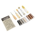 thumbnail image 1 of Leather Working Tools, Large Eye Stitching Needles Professional Tape Measure Leather Repair Sewing Kit  for DIY Leather Craft, 1 of 7