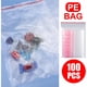 thumbnail image 4 of Bewildely Bolsas de plástico resellables de 100 piezas, bolsa Ziplock sellada, autosellado transparente, embalaje de dulces para alimentos, Juegos de accesorios de baño, 4 of 6