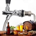 thumbnail image 3 of Stainless Steel Beer Faucet with Flow Control, Chrome Plated Tap for Home Bar, Rustproof and Leak-Proof Design, Adjustable Draft Dispenser, 3 of 5