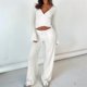 thumbnail image 5 of Top de Pilates para Mujer, Top de Yoga, Top de Ballet con Cuello en V, Larga, para Entrenamiento, Balletcore, Chica Limpia. L, 5 of 8