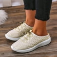 thumbnail image 4 of CAICJ98 Women'S Fashion Sneakers Women's Casual Walking Tennis Shoes-Fashion Comfortable Mesh Work Sneaker,White, 4 of 5