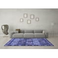 thumbnail image 3 of Ahgly Company Indoor Rectangle Abstract Blue Modern Area Rugs, 7' x 9', 3 of 4