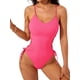 thumbnail image 1 of Traje de Baño de una Pieza para Mujer Traje de Baño de una Pieza con Abertura Alta para Mujer Traje de Baño de una Pieza Rosa S, 1 of 7