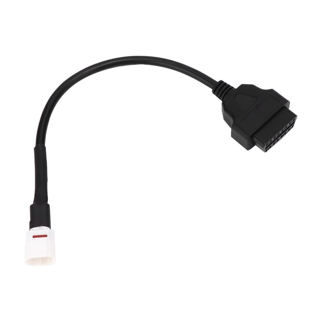 Cable de diagnóstico de motocicleta, 4 pines a OBD2, lector de código de error, Cable de diagnóstico de escáner de motocicleta