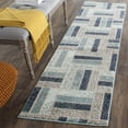 thumbnail image 3 of SAFAVIEH Monaco Dermot Geometric Runner Rug, Grey/Blue, 2'2" x 8', 3 of 6