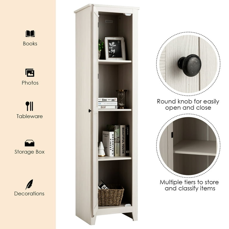 Formwell Slim Storage Cabinet, Narrow Tall Cabinet With Drawer, Waterproof,  Compact Storage Organizer For Small Space - Storage Holders & Racks -  AliExpress