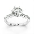 thumbnail image 3 of 1.50 Ct Solitaire Round Diamond Wedding Rings for Women Solid 18K White Gold, 3 of 8