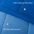 thumbnail image 5 of Mainstays 7-Piece Reversible Bed in a Bag with Laundry Tote, Solid Blue, Full, 5 of 14