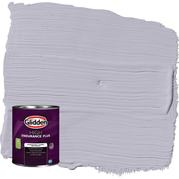 Glidden HEP Silverberry / Purple Eggshell Interior Paint with Primer, 1 Quart