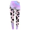 thumbnail image 4 of Gibobby Flare Leggings Leggings deportivos estampados para mujer Pantalones yoga（Rosa， M), 4 of 5
