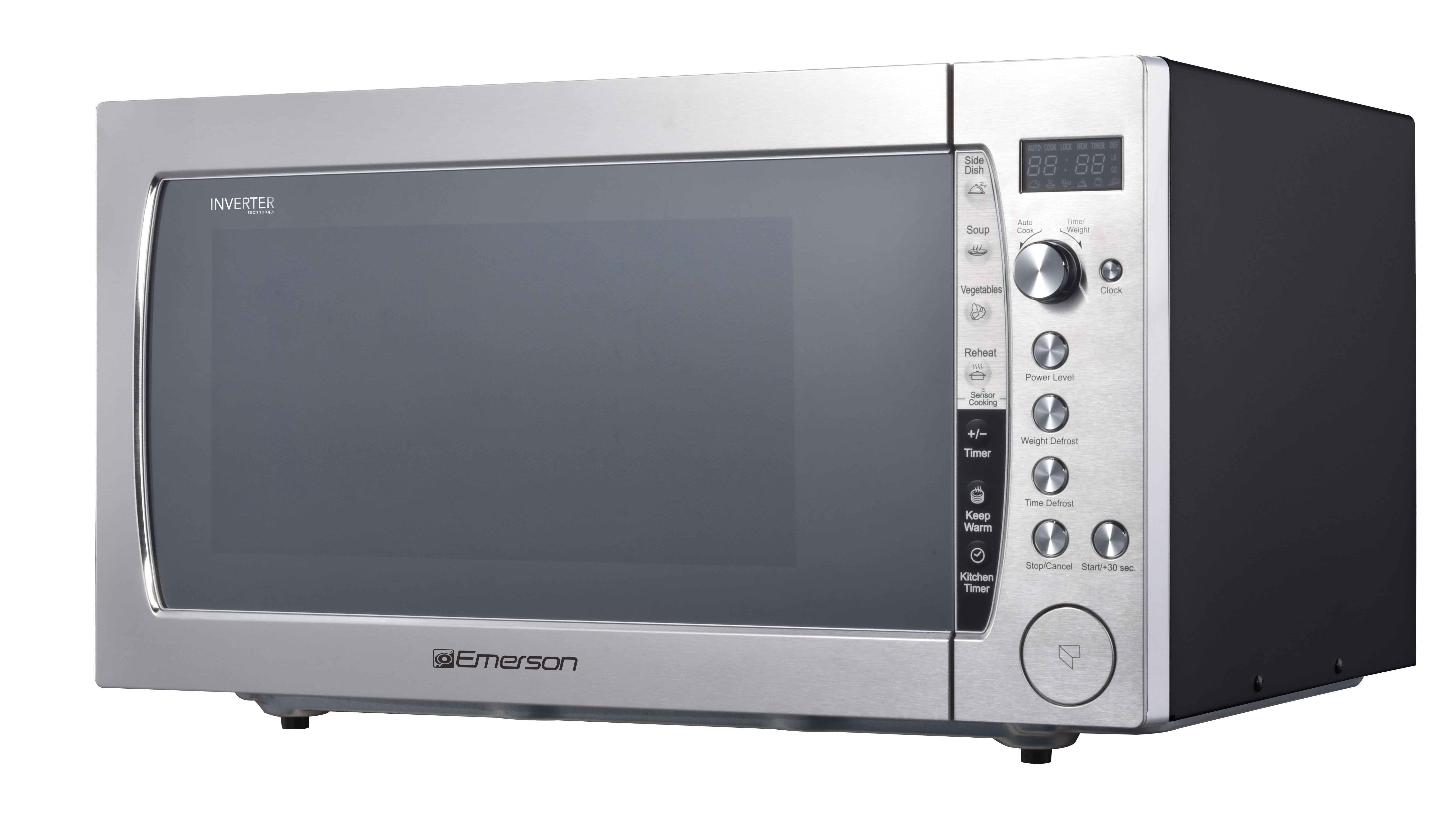 Emerson 2.2 Cu Ft 1200 W Counter top Microwave Oven with Inverter