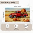 thumbnail image 4 of Happy Spring Entrance Door Mat,Thanksgiving Day Decor Doormat,Red Truck and Pumpkin Rugs Non-Slip Carpet Rugs with Felt Decorative for Home/Indoor/Outdoor 17" x 30", 4 of 6