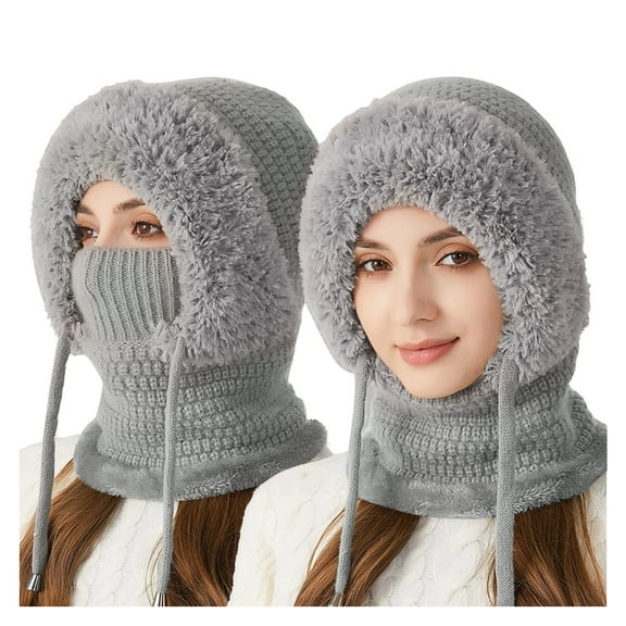 Womens Winter Hat Winter Hat Knitted Hat Winter Cycling Windproof Warm Cap Winter Hats Warm Winter Plain Knit Hat