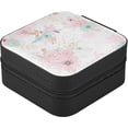 thumbnail image 3 of Hotbar Wild Flowers Travel Jewelry Case for Women Girls,PU Leather Mini Jewelry Organizer Jewelry Holder, Portable Travel Jewelry Box for Earrings, Rings, Bracelets and Necklaces, 3 of 7