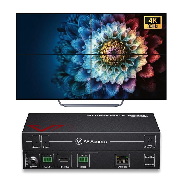 Extensor HDMI 4K AV Access sobre TCP/IP, 120 m