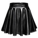 thumbnail image 4 of Falda plisada acampanada brillante minifalda brillante metálica transpirable fibra de poliéster de moda para rendimiento ANGGREK Otros, 4 of 6