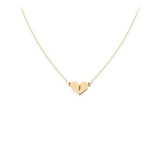 Engravable Heart Charm Necklace