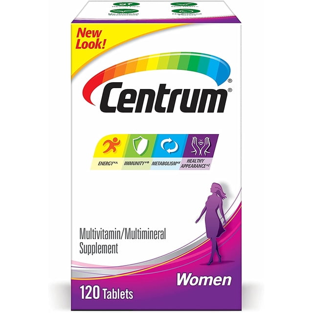 Multivitaminico Centrum Para Mujer Vitaminas 120 Tabletas Multivitaminico Multimineral