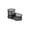 Black, variant on Large Capacity Stationery Organizer, Staggered Two Tier Storage — 13.4x5.9x5.9 Inch Desk Basket, Made of Sturdy Metal for Office Study