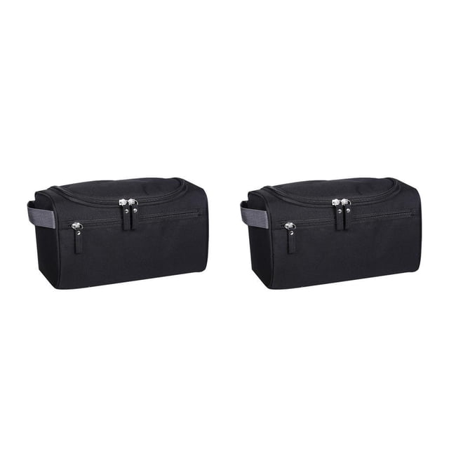 Neceser de maquillaje de gran capacidad Injueey 2piezas Negro