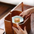 thumbnail image 4 of caja de almuerzo chino Fiambrera De Bambú De Estilo Chino Portátil Regalo De Diseño De Doble Capa Para Amigos Pequeños Pequeña Magideal caja de almuerzo chino, 4 of 7