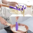 thumbnail image 4 of 2 PCS Kitchen Utensils Set with Holder, Silicone Cooking Utensil Set , Kitchen Gadgets ToolsSpatula + Spatula (purple), 4 of 5