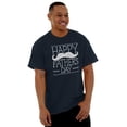 thumbnail image 5 of Happy Father's Day Dad Mustache Men's Graphic T Shirt Tees Brisco Brands L, 5 of 5