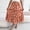 #168-Orange, variant on Haivin Ladies' fashionable and casual spring/summer floral mid calf skirt