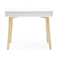 thumbnail image 3 of Contemporary Austin Home Office Desk with Storage Drawers, White, 3 of 8