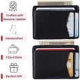 thumbnail image 6 of Alpine Swiss Men RFID Safe Minimalist Front Pocket Wallet Leather Thin Card Case, 6 of 9