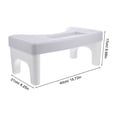 thumbnail image 2 of HINTRMENT Toilet Step Stool Squat Toilet Stool Plastic Multi-functional 1Pcs, 2 of 7