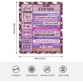 thumbnail image 5 of to My Cousin Birthday Gifts Cousin Throw Blanket Cousin Gifts for Women from Cousins Soft Blanket Christmas Thanksgiving New Year 50"x60"(Purple), 5 of 6