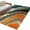 GoldenRod, variant on 3'x5' Area Rugs, Teal Orange Marble Indoor Outdoor Area Rug for Living Room Bedroom, Modern Ink Painting Striped Abstract Washable Bathroom Rugs Kitchen Floor Carpet Mats Home Decor Aesthetic
