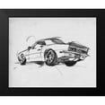 thumbnail image 2 of Warren, Annie 18x15 Black Modern Framed Museum Art Print Titled - Classic Car Sketch II, 2 of 5
