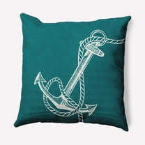Simply Daisy 18" x 18" Anchored Nautical Decorative Indoor Pillow