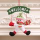 thumbnail image 2 of Bearachild Signo de bienvenida de Navidad Colgantes Decoraciones navideñas Santa Claus Muñeco de nieve Placa de puerta Colgante Puerta Kits de decoración para fiestas Muñeco de nieve, 2 of 6