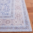 thumbnail image 3 of SAFAVIEH Tucson Diego Traditional Machine Washable Runner, 2'6" x 8', Blue/Rust, 3 of 8