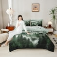 thumbnail image 4 of jejeloiu Retro Natural Landscape Bedding Comforter Set,Jungle Mountain Range Twin Comforter Sets,Green Black Bedding Set For Kids,Breathable Home Decor Reversible,2-Piece, 4 of 8