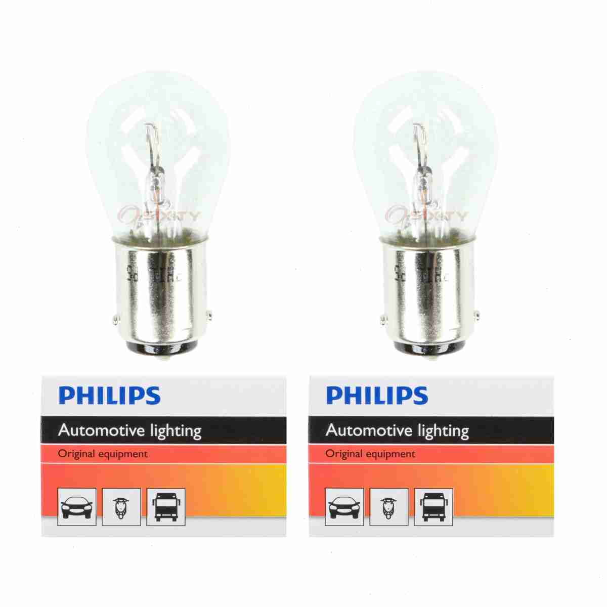 2 pc Philips 1076CP Tail Light Bulbs compatible with 26854