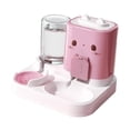 thumbnail image 2 of Dispensador de agua automático 2 en 1 para mascotas, cuenco para perros, suministros para el hogar, comida para mascotas Rosa, 2 of 8