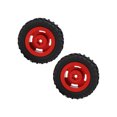 thumbnail image 4 of 2pcs/set 50mm Wheel Rim Rubber Tire with 4 Holes for AXIAL SCX24 1/24 RC Car Upgrade PartsRed, 4 of 14